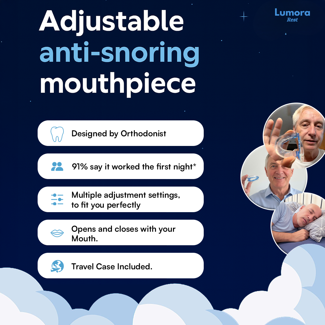 LumoraRest® Anti-Snoring Mouthpiece - For Calmer, Quieter Sleep