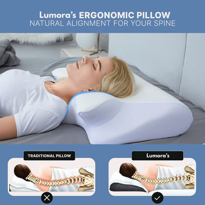 LumoraRest® Pain Relief Pillow for Neck and Shoulder Support